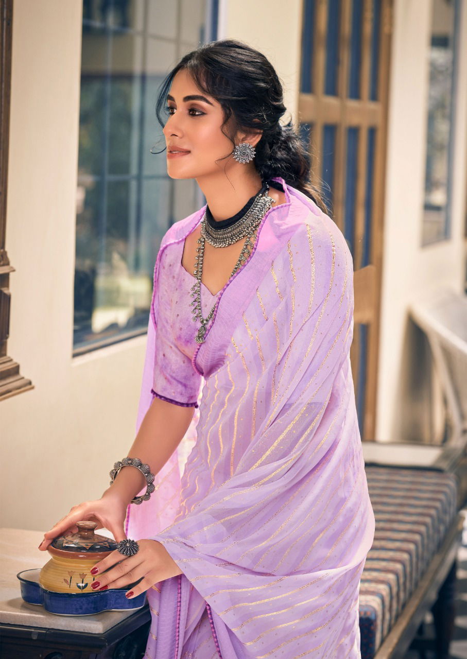Kashvi Mareena Printed Georgette New Designer Ethnic Wear Saree Collection
